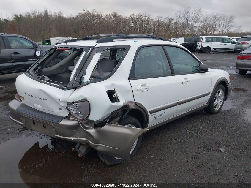 2002 Subaru Impreza Outback Sport VIN: JF1GG68582G830545 Lot: 40929605