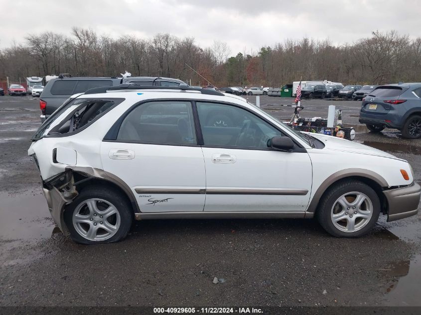 2002 Subaru Impreza Outback Sport VIN: JF1GG68582G830545 Lot: 40929605