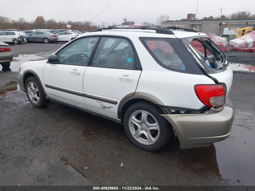 2002 Subaru Impreza Outback Sport VIN: JF1GG68582G830545 Lot: 40929605