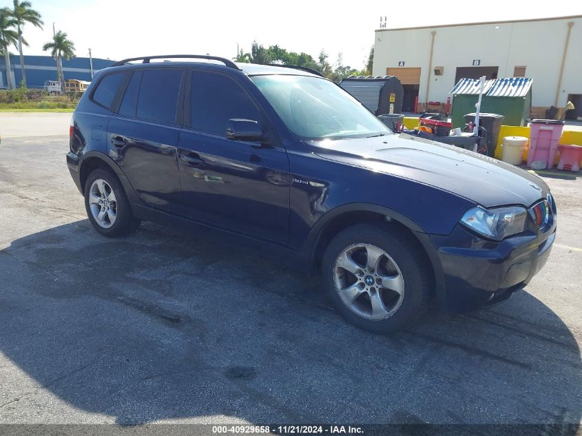 2008 BMW X3 3.0Si VIN: WBXPC934X8WJ15970 Lot: 40929658