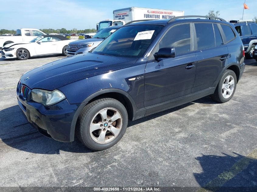 2008 BMW X3 3.0Si VIN: WBXPC934X8WJ15970 Lot: 40929658