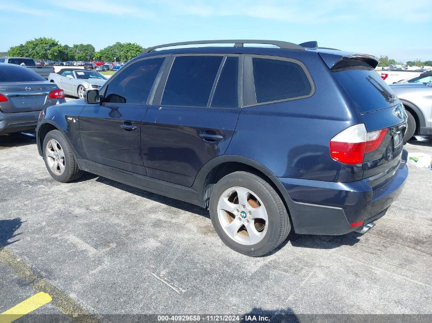 2008 BMW X3 3.0Si VIN: WBXPC934X8WJ15970 Lot: 40929658