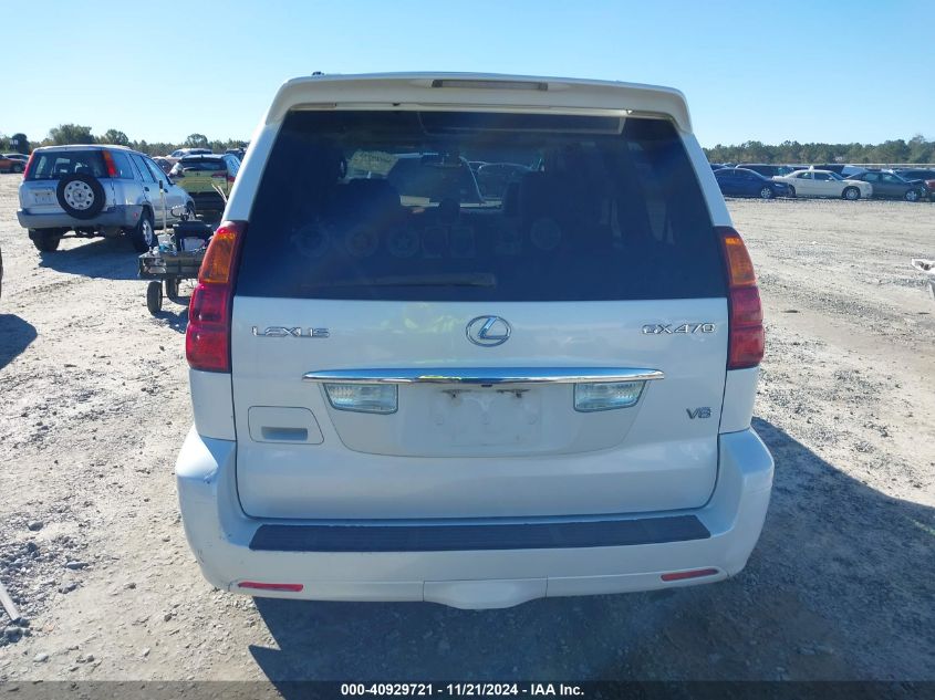 2004 Lexus Gx 470 VIN: JTJBT20X640052521 Lot: 40929721