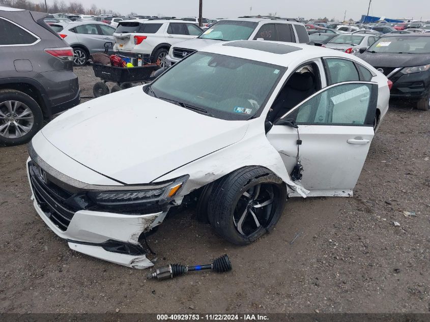 2022 Honda Accord Sport 2.0T VIN: 1HGCV2F30NA001096 Lot: 40929753