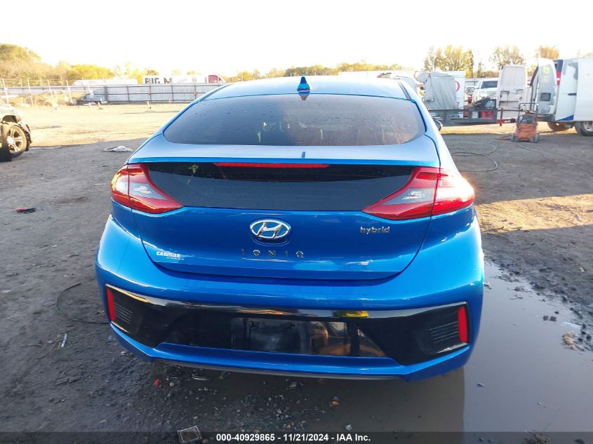 2017 Hyundai Ioniq Hybrid Limited VIN: KMHC85LC5HU051454 Lot: 40929865