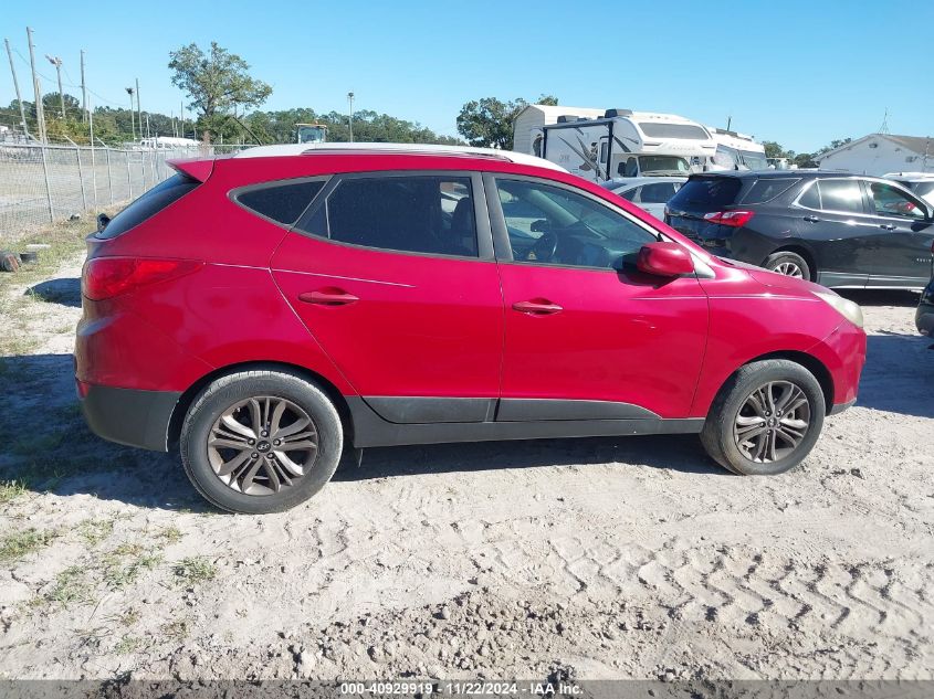 2014 Hyundai Tucson Se VIN: KM8JU3AG6EU805549 Lot: 40929919