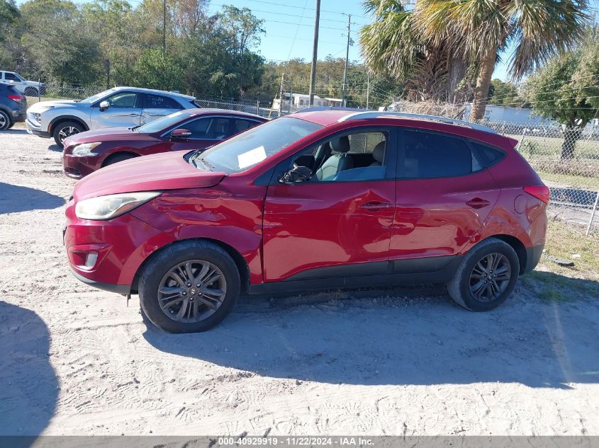 2014 HYUNDAI TUCSON SE - KM8JU3AG6EU805549