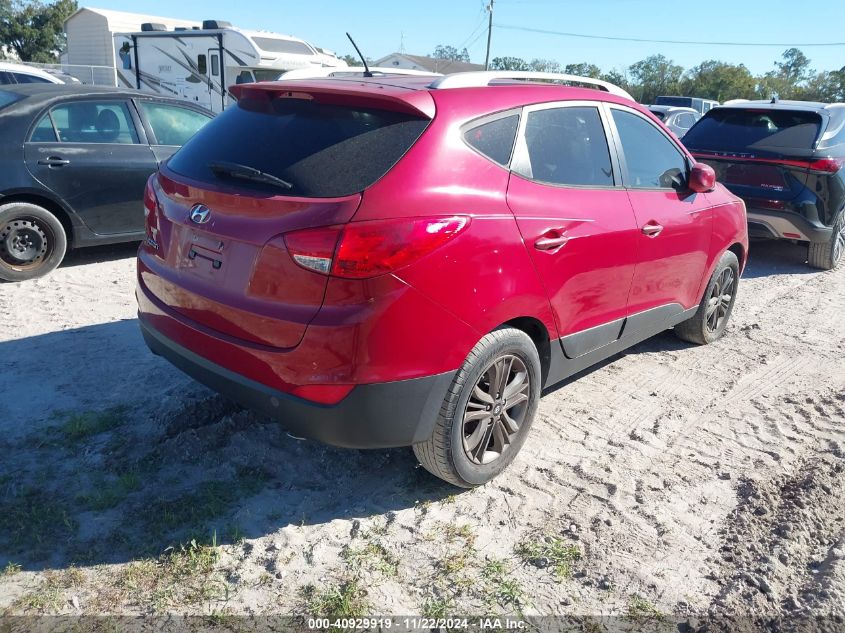 2014 Hyundai Tucson Se VIN: KM8JU3AG6EU805549 Lot: 40929919