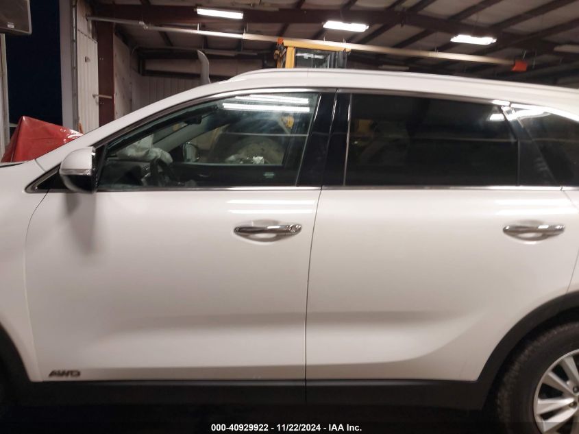 2019 Kia Sorento 2.4L Lx VIN: 5XYPGDA3XKG590036 Lot: 40929922