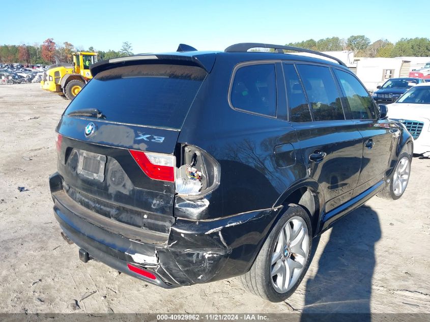 2007 BMW X3 3.0Si VIN: WBXPC93487WF15088 Lot: 40929962