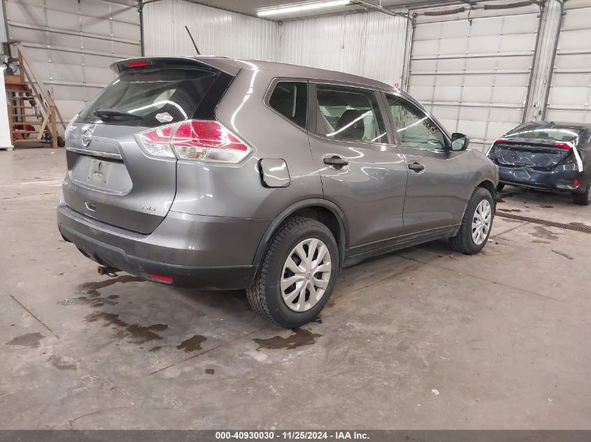 VIN KNMAT2MV0GP676964 2016 Nissan Rogue, S/Sl/Sv no.4