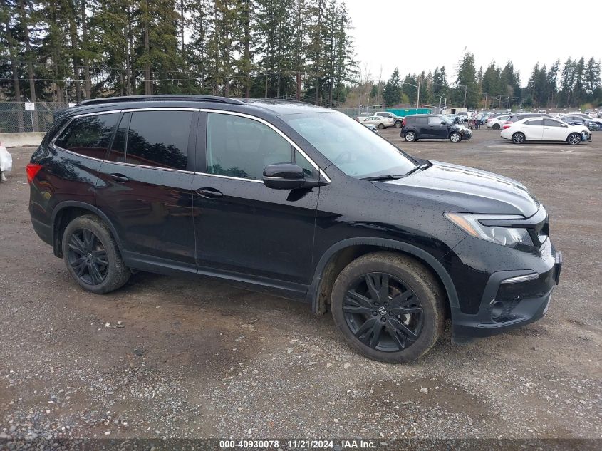 2022 Honda Pilot Awd Special Edition VIN: 5FNYF6H23NB097939 Lot: 40930078