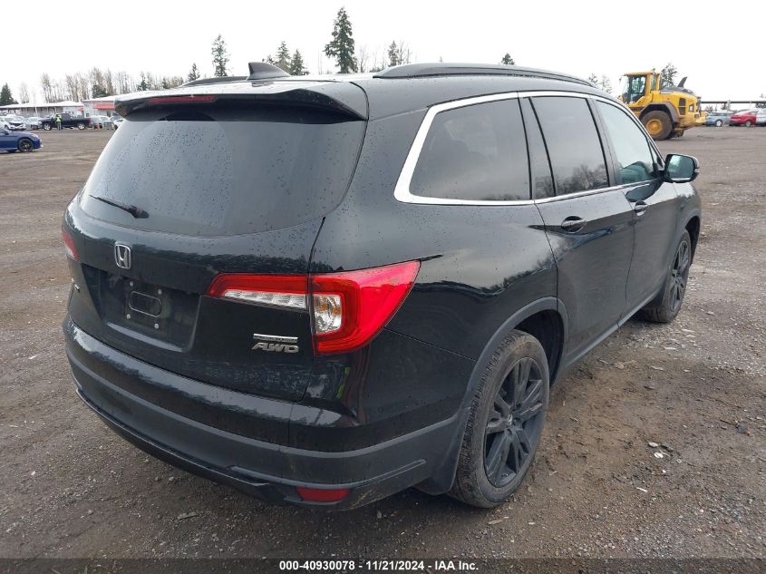 2022 Honda Pilot Awd Special Edition VIN: 5FNYF6H23NB097939 Lot: 40930078