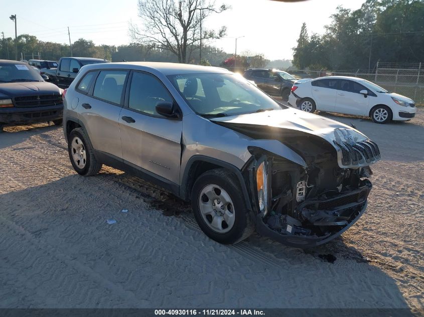 2016 Jeep Cherokee Sport VIN: 1C4PJMAB5GW266446 Lot: 40930116