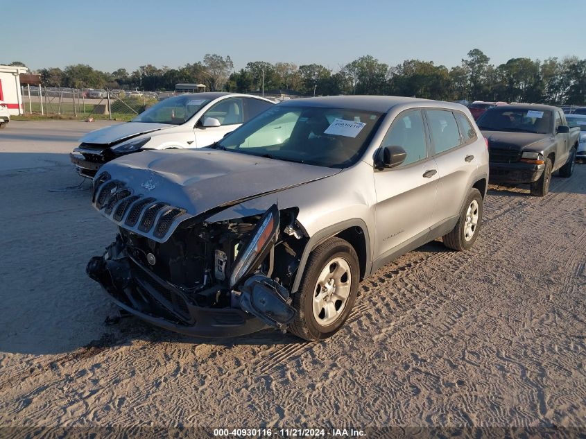 2016 Jeep Cherokee Sport VIN: 1C4PJMAB5GW266446 Lot: 40930116