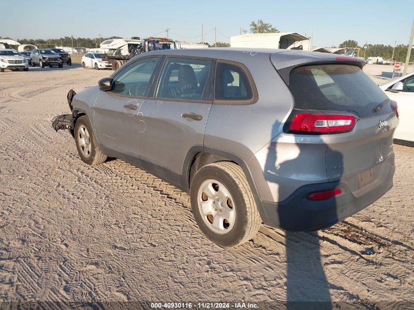 2016 Jeep Cherokee Sport VIN: 1C4PJMAB5GW266446 Lot: 40930116