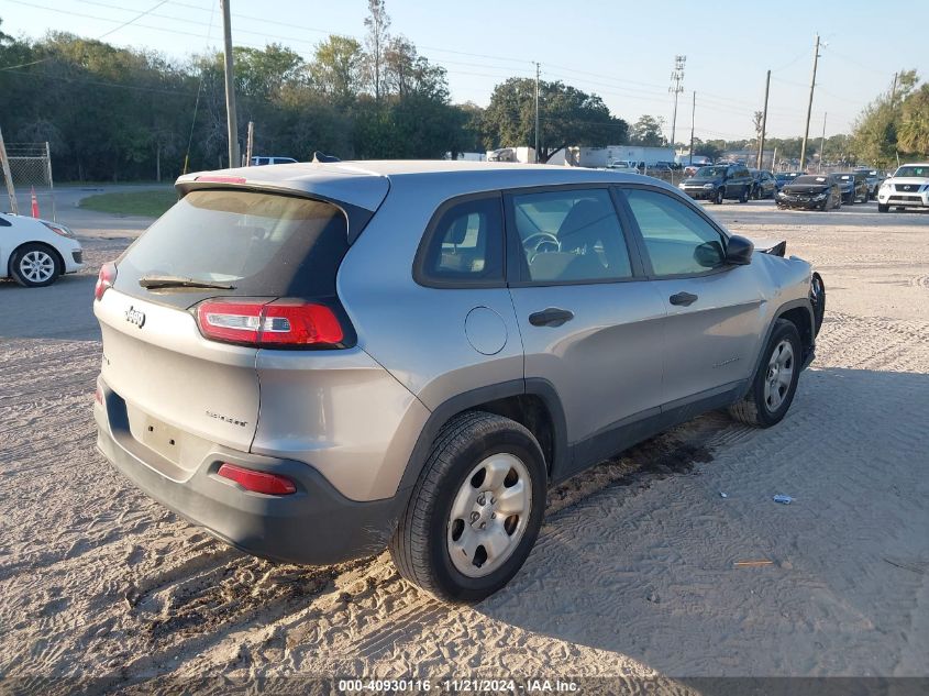 2016 Jeep Cherokee Sport VIN: 1C4PJMAB5GW266446 Lot: 40930116