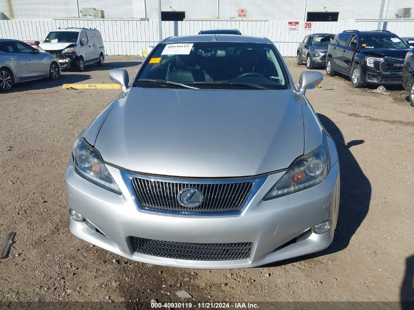 2011 Lexus Is 350C VIN: JTHFE2C28B2507058 Lot: 40930119