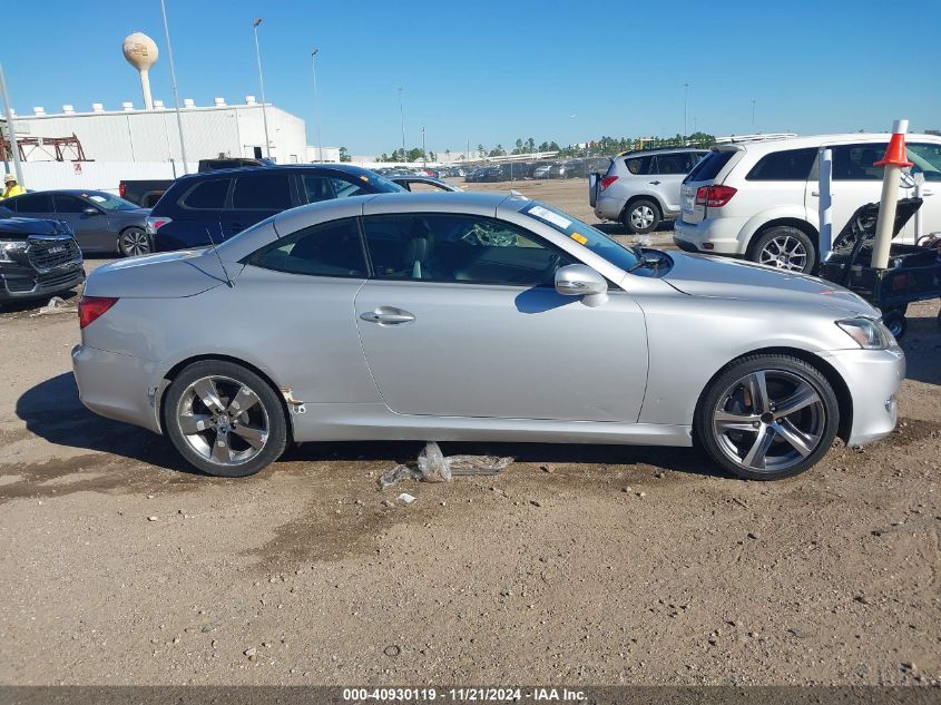 2011 Lexus Is 350C VIN: JTHFE2C28B2507058 Lot: 40930119