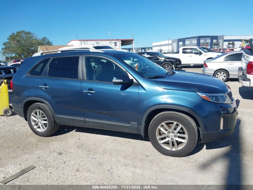 2014 Kia Sorento Lx VIN: 5XYKTCA68EG455152 Lot: 40930200