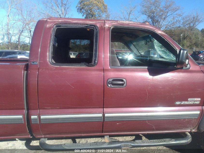 2002 Chevrolet Silverado 2500Hd Ls VIN: 1GCHK29122E186621 Lot: 40930213