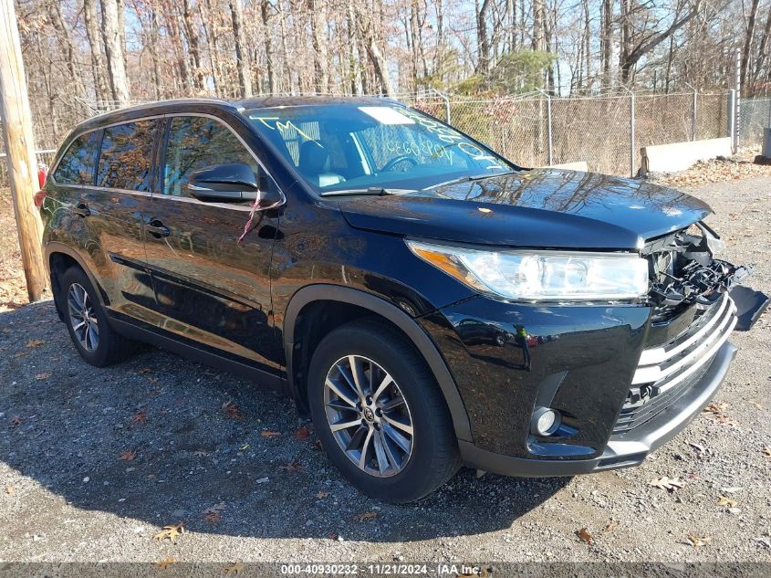 2019 Toyota Highlander Xle VIN: 5TDJZRFH9KS627467 Lot: 40930232