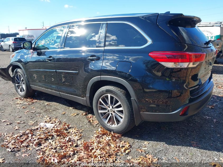 2019 Toyota Highlander Xle VIN: 5TDJZRFH9KS627467 Lot: 40930232