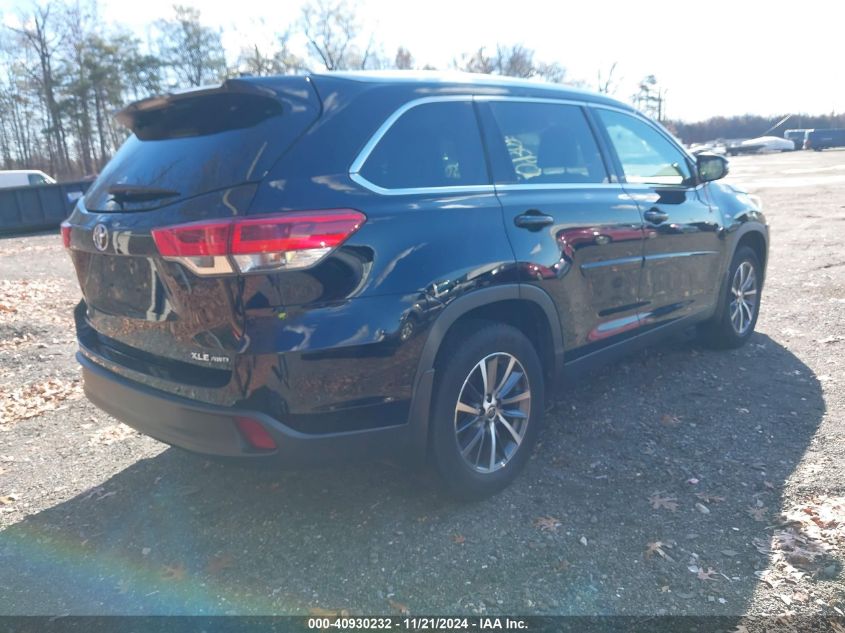 2019 Toyota Highlander Xle VIN: 5TDJZRFH9KS627467 Lot: 40930232