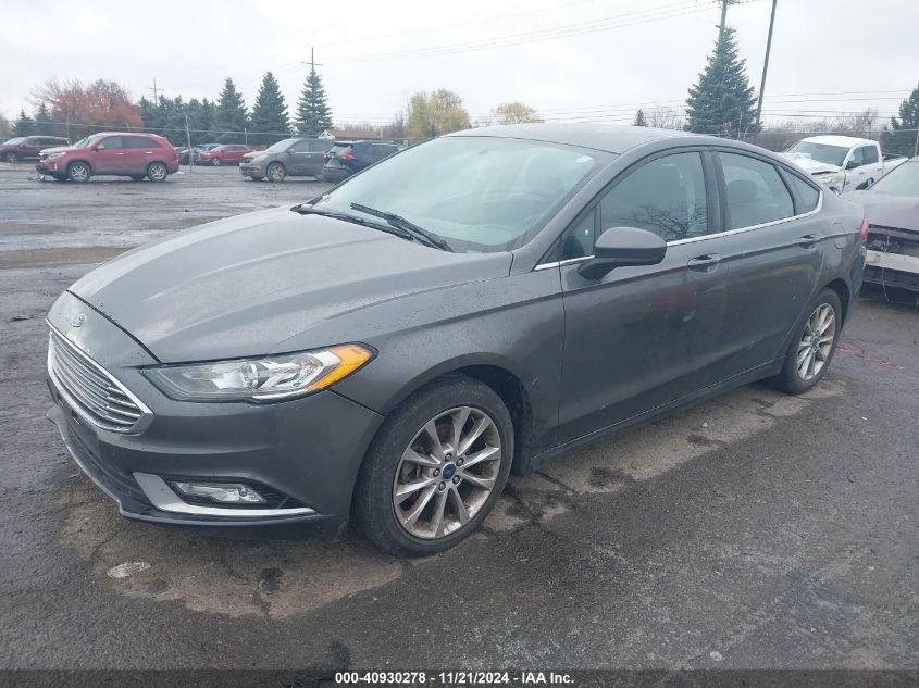 2017 Ford Fusion Se VIN: 3FA6P0HD7HR166921 Lot: 40930278