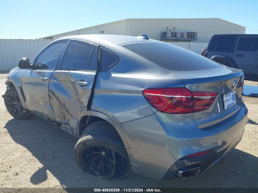 2018 BMW X6 xDrive35I VIN: 5UXKU2C59J0Z61082 Lot: 40930309