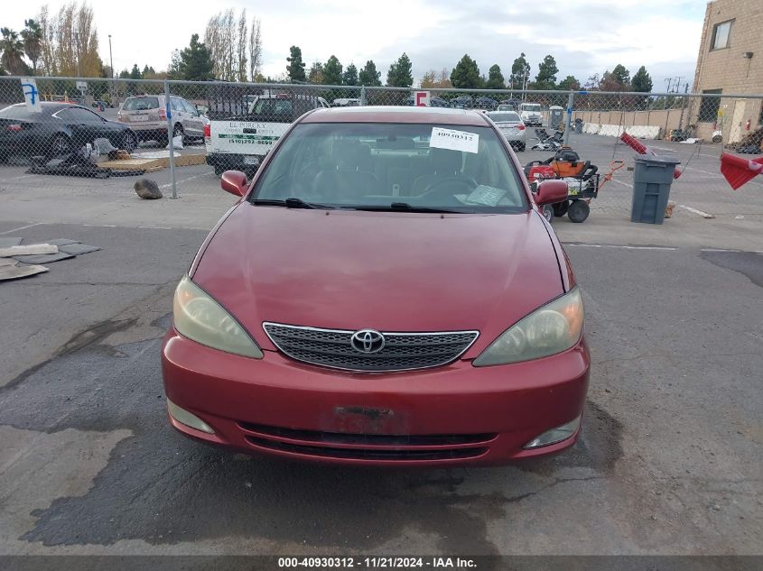 2004 Toyota Camry Se V6 VIN: 4T1BA30K94U502458 Lot: 40930312