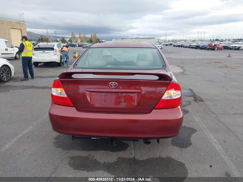 2004 Toyota Camry Se V6 VIN: 4T1BA30K94U502458 Lot: 40930312