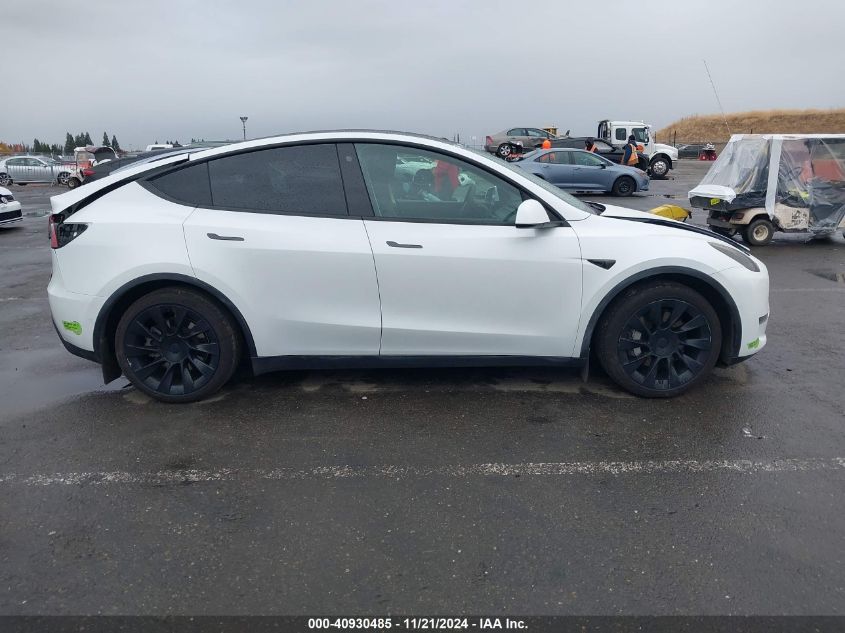 2021 Tesla Model Y Long Range Dual Motor All-Wheel Drive VIN: 5YJYGDEE8MF097806 Lot: 40930485