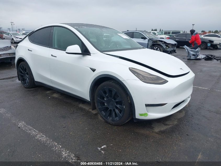 2021 Tesla Model Y Long Range Dual Motor All-Wheel Drive VIN: 5YJYGDEE8MF097806 Lot: 40930485