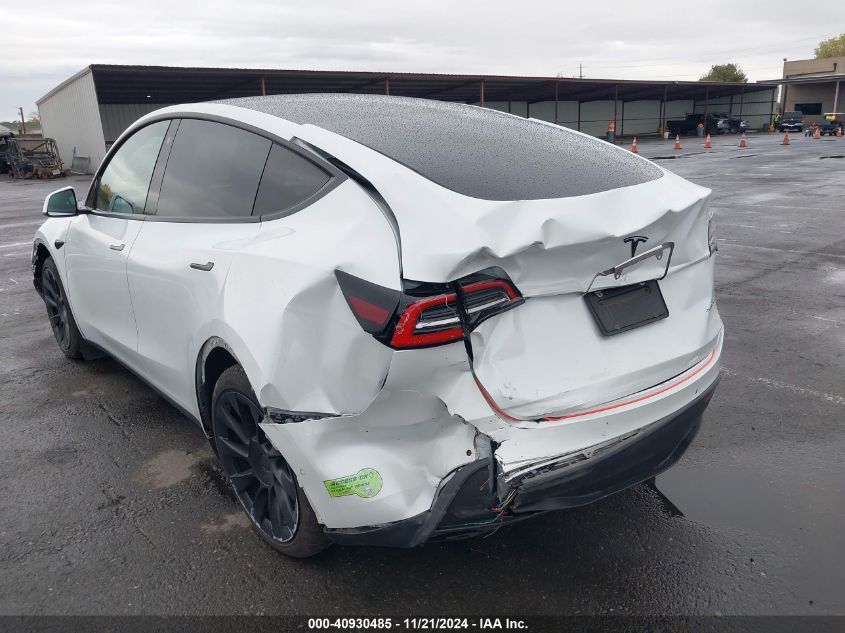 2021 Tesla Model Y Long Range Dual Motor All-Wheel Drive VIN: 5YJYGDEE8MF097806 Lot: 40930485