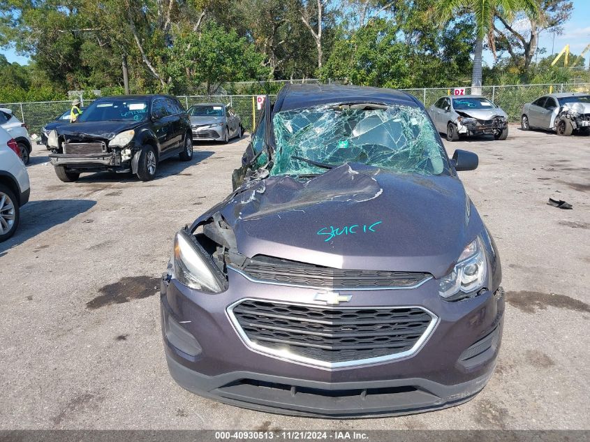 2016 Chevrolet Equinox Ls VIN: 2GNFLEEK8G6255884 Lot: 40930513