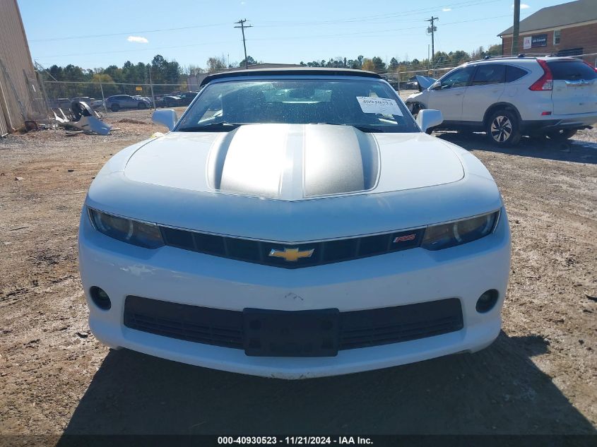 2015 Chevrolet Camaro 2Lt VIN: 2G1FF3D32F9246117 Lot: 40930523