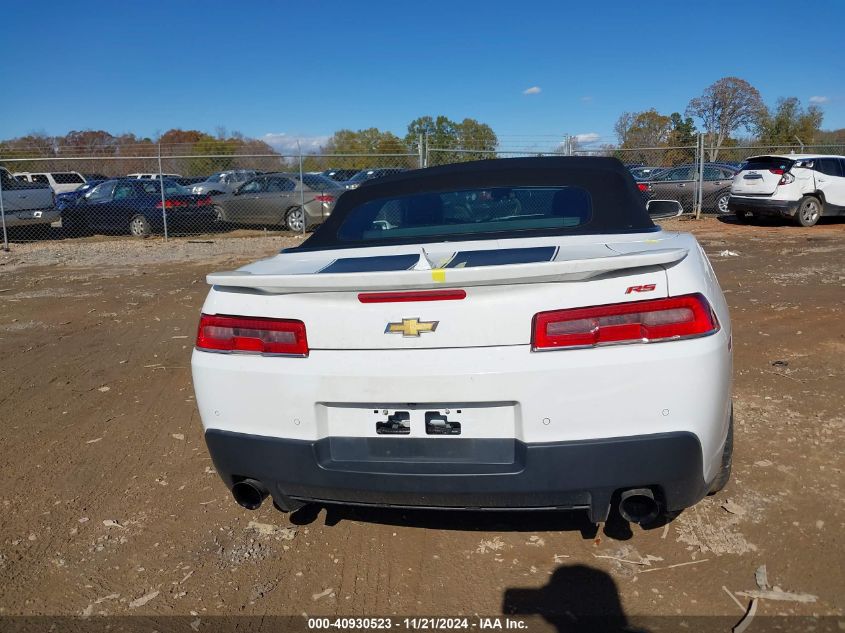 2015 Chevrolet Camaro 2Lt VIN: 2G1FF3D32F9246117 Lot: 40930523