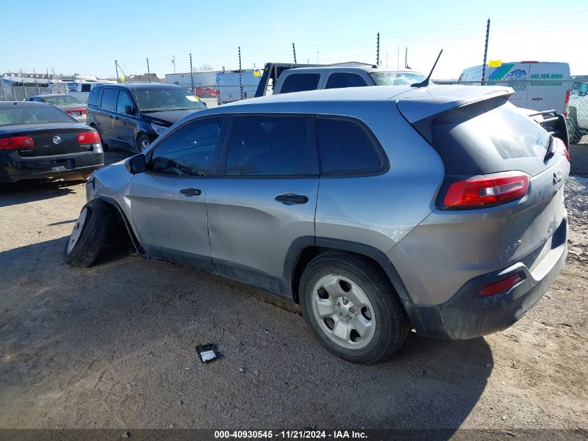 2015 Jeep Cherokee Sport VIN: 1C4PJMAB7FW520091 Lot: 40930545