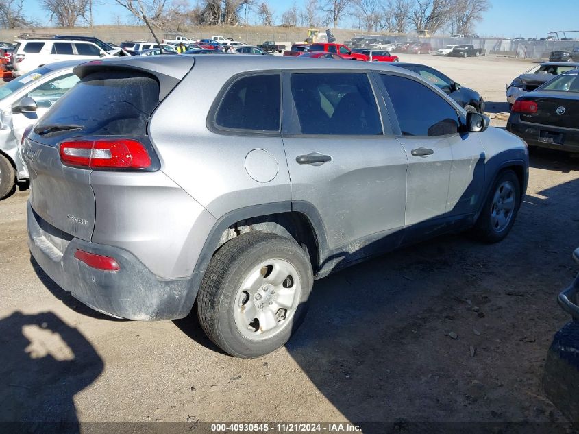 2015 Jeep Cherokee Sport VIN: 1C4PJMAB7FW520091 Lot: 40930545