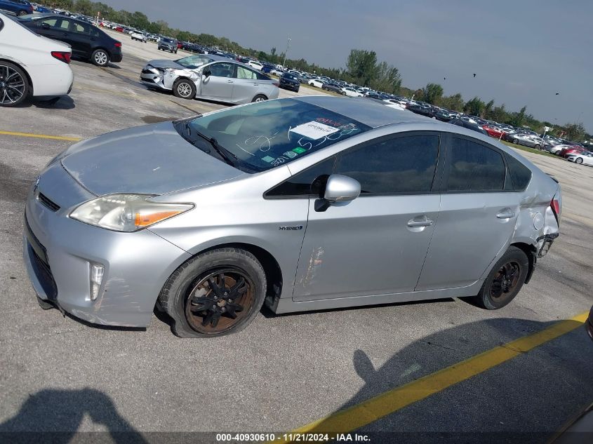 2013 Toyota Prius Two VIN: JTDKN3DUXD5555362 Lot: 40930610