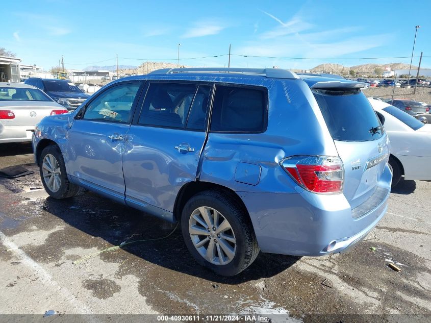 2008 Toyota Highlander Hybrid Limited VIN: JTEEW44A182016668 Lot: 40930611