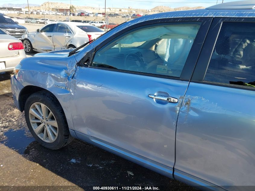 2008 Toyota Highlander Hybrid Limited VIN: JTEEW44A182016668 Lot: 40930611