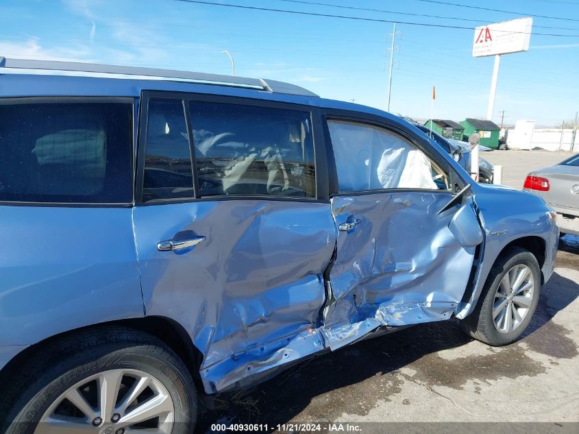 2008 Toyota Highlander Hybrid Limited VIN: JTEEW44A182016668 Lot: 40930611