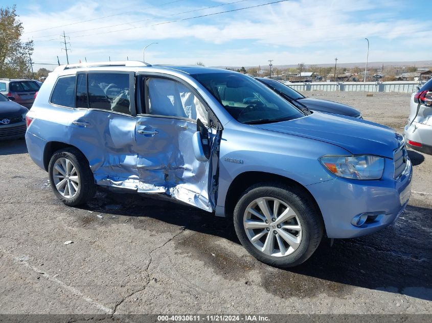 2008 Toyota Highlander Hybrid Limited VIN: JTEEW44A182016668 Lot: 40930611