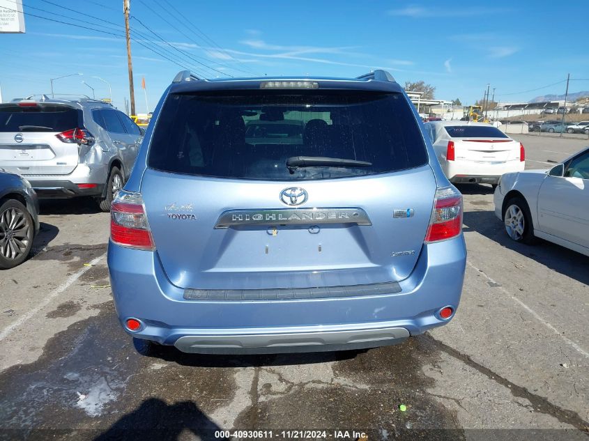 2008 Toyota Highlander Hybrid Limited VIN: JTEEW44A182016668 Lot: 40930611