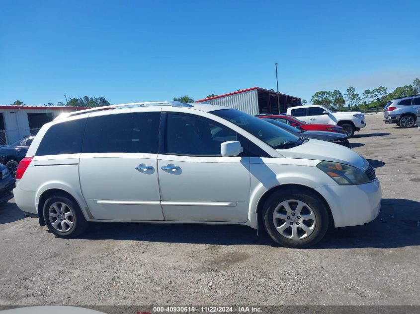 2007 Nissan Quest 3.5 Sl VIN: 5N1BV28U67N137742 Lot: 40930615