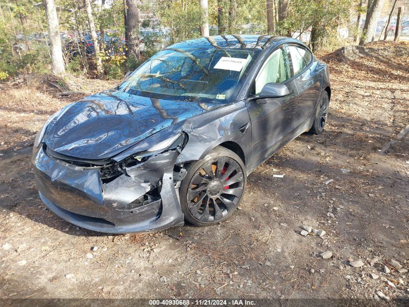 2022 TESLA MODEL 3 PERFORMANCE DUAL MOTOR ALL-WHEEL DRIVE - 5YJ3E1EC5NF270082