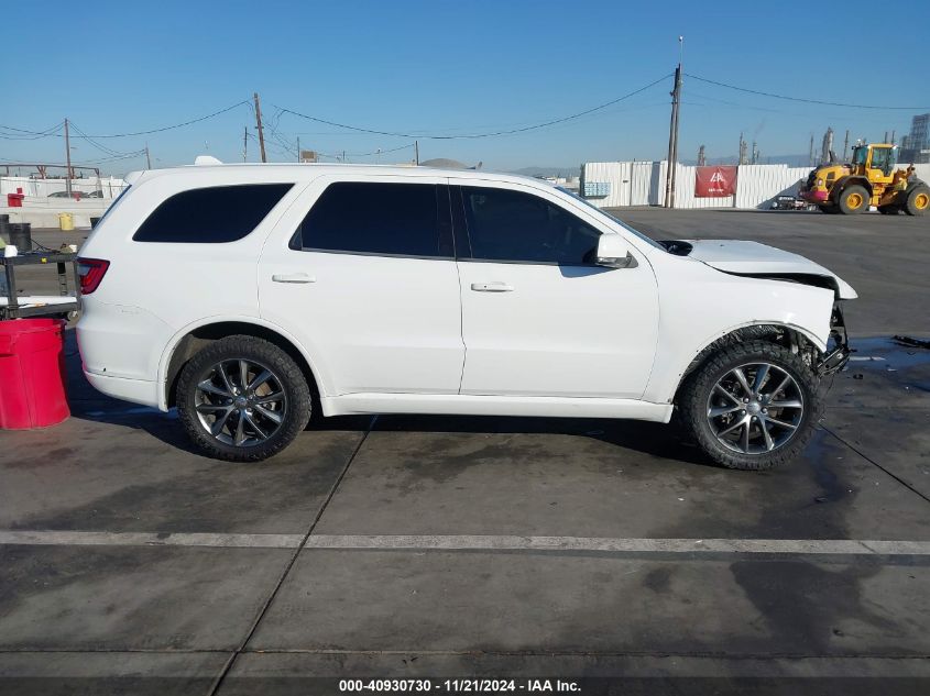 2018 Dodge Durango Gt Awd VIN: 1C4RDJDG0JC329502 Lot: 40930730