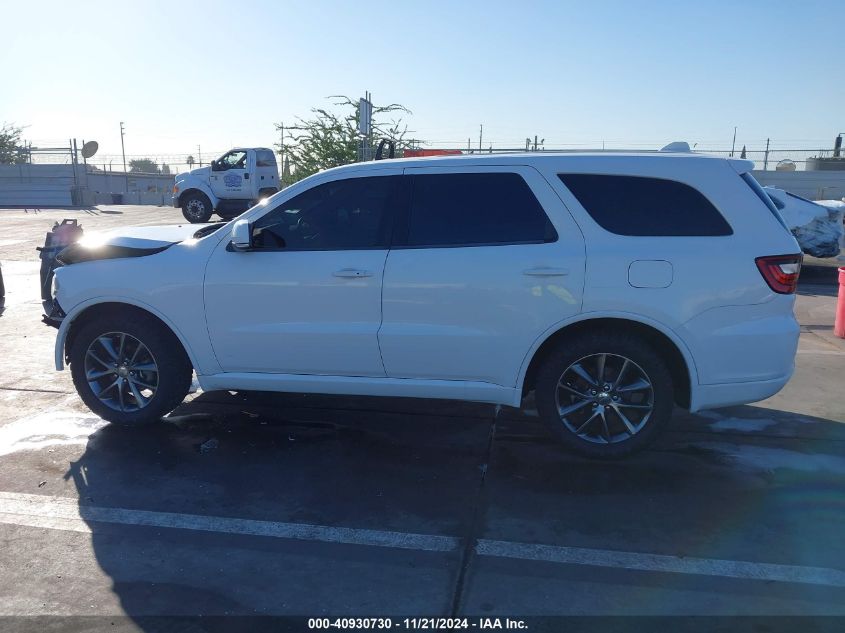 2018 Dodge Durango Gt Awd VIN: 1C4RDJDG0JC329502 Lot: 40930730